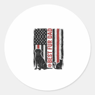 Adesivo Melhor Pai de Pelúcia Bandeira Vintage Camisa Cach