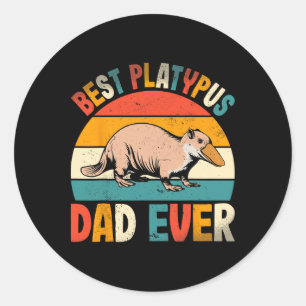 Adesivo Melhor Pai De Platpus Já Retro Pai De Lover De Pla