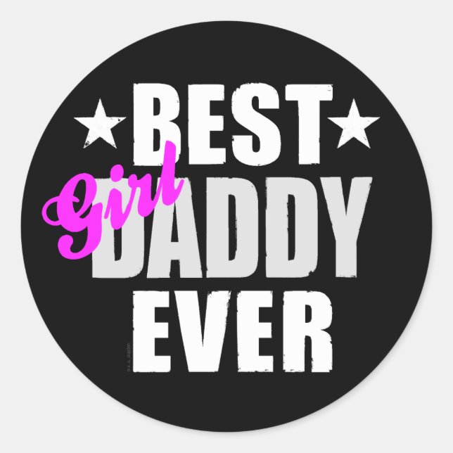 Adesivo Melhor Pai De Rapariga (Frente)