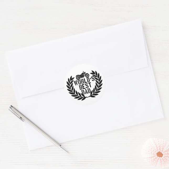 Adesivo Melhor Pai do Mundo  (Envelope)