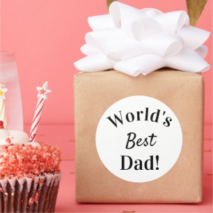 Adesivo melhor pai do mundo! dias de os pais na moda moder