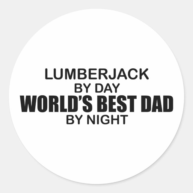 Adesivo Melhor Pai do Mundo - Lumberjack (Frente)