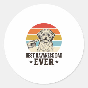 Adesivo Melhor Pai Havanês de Todos os Tempos Camisa de Ca
