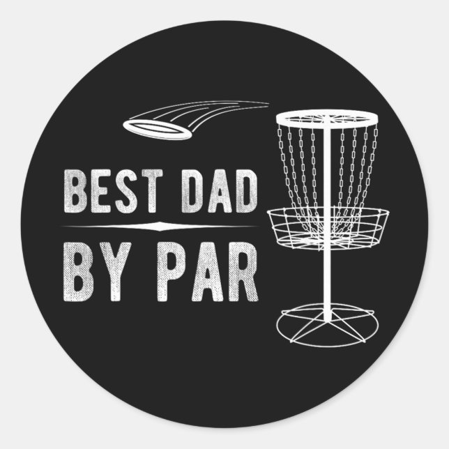 Adesivo Melhor Pai Pelo Par Disc Golf _2  (Frente)