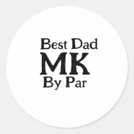 Adesivo Melhor pai por par monograma dia de os pais simple