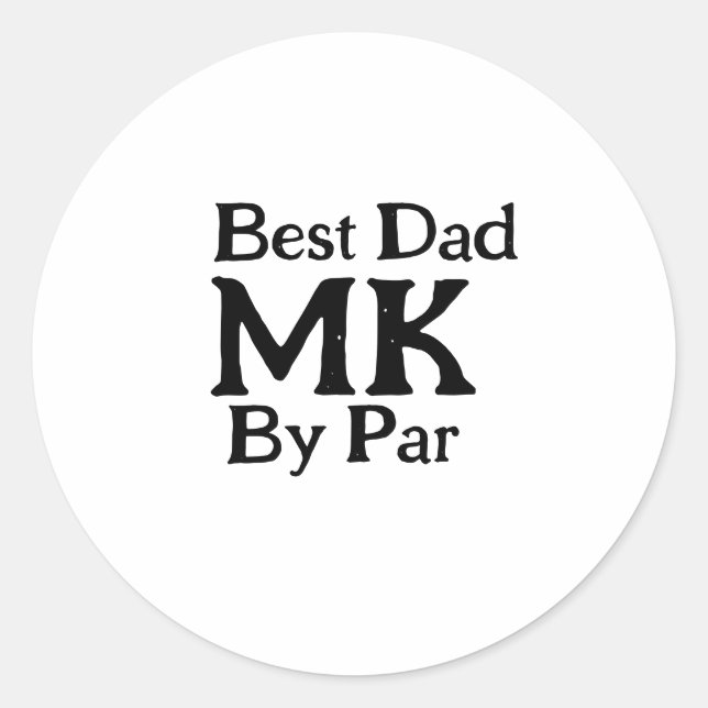 Adesivo Melhor pai por par monograma dia de os pais simple (Frente)