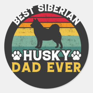 Adesivo Melhor Pai Siberiano Nunca, Tributo Dia de os pais