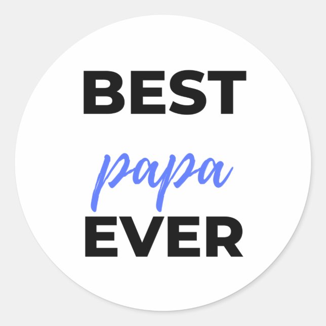 Adesivo Melhor Papa Ever Bl (Frente)