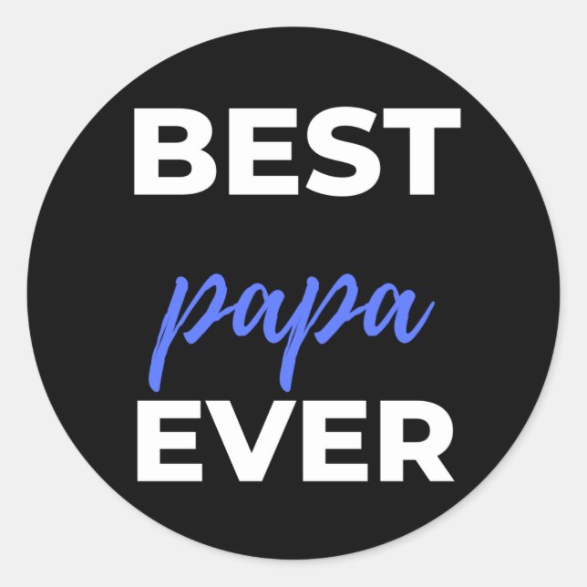 Adesivo Melhor Papa Nunca (Frente)