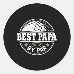 Adesivo Melhor Papa por Par Vintage Jogador de Golfe Pai G