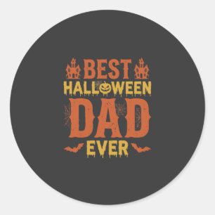 Adesivo Melhor Papai de Halloween de Sempre Design Vintage