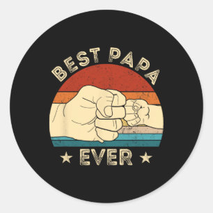 Adesivo Melhor Papai de Todos os Tempos Punho Divertido Av