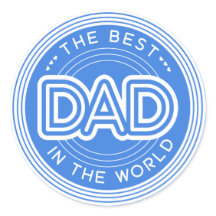 Melhor Papai Dia dos Pais Azul