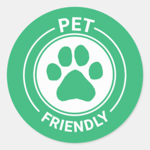 Adesivo Melhor Paw Desenhado Amigável de Pet - Verde