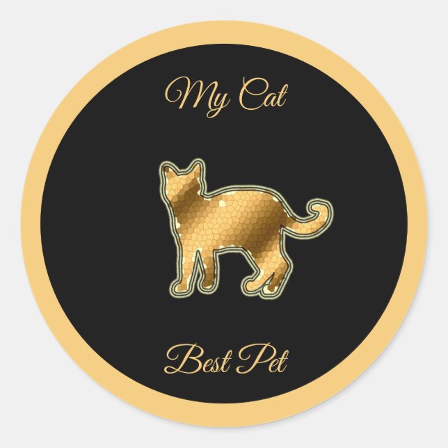Adesivo Melhor Pet de Cat (Frente)