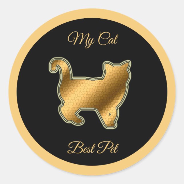 Adesivo Melhor Pet de Cat (Frente)