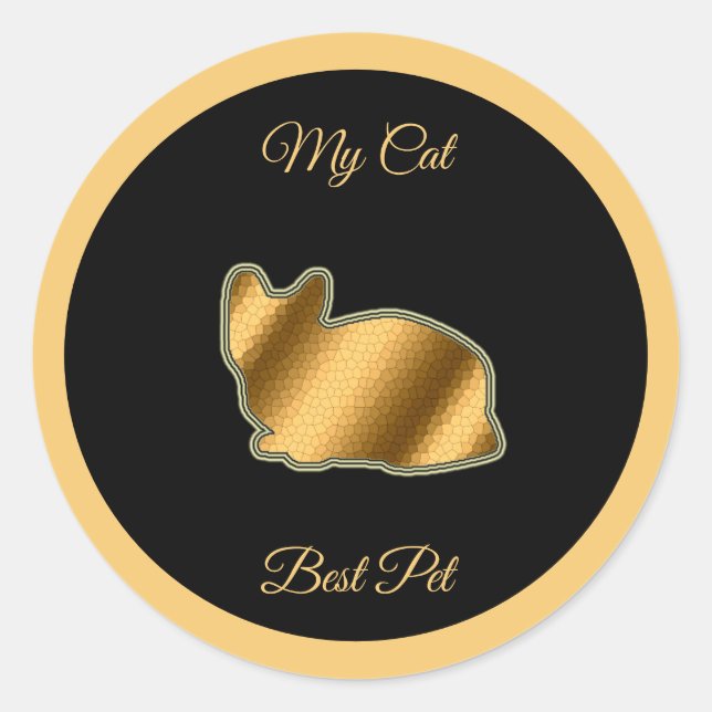 Adesivo Melhor Pet de Cat (Frente)