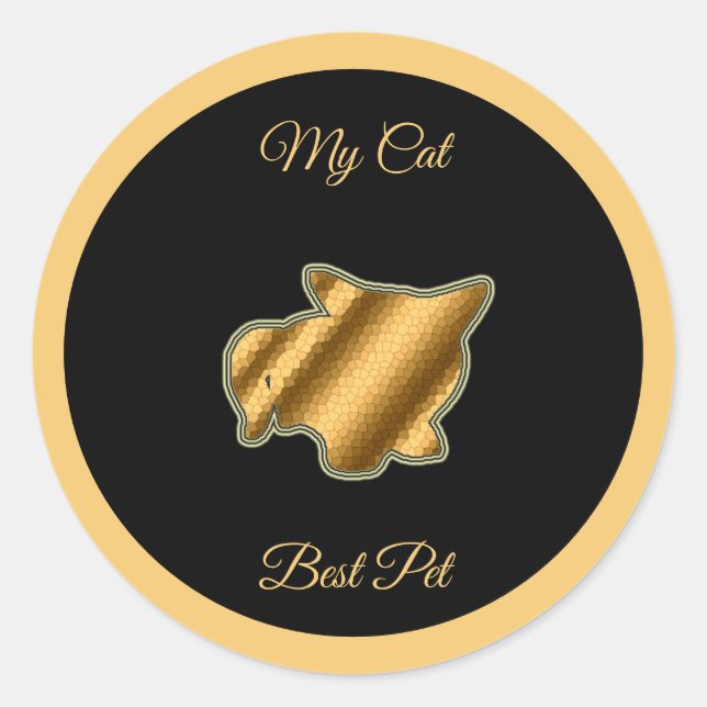 Adesivo Melhor Pet de Cat (Frente)