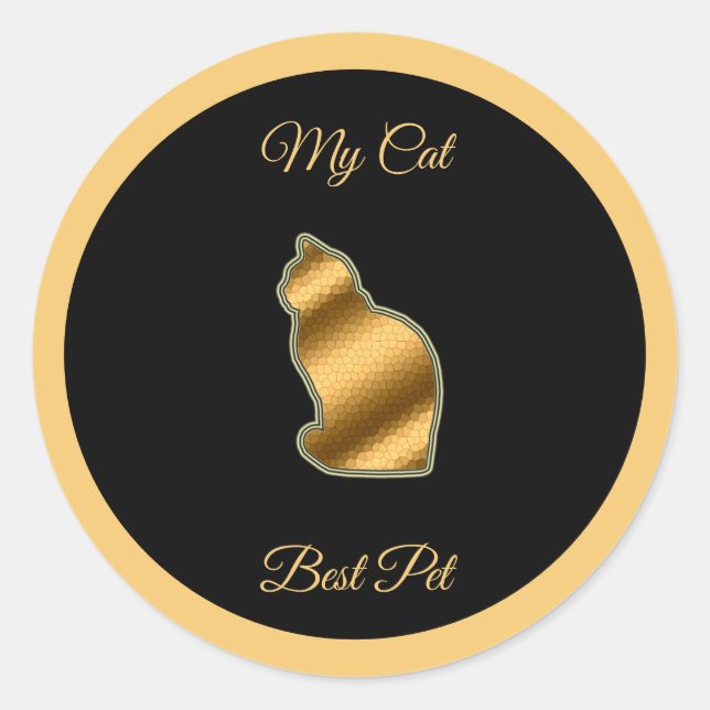 Adesivo Melhor Pet de Cat (Frente)