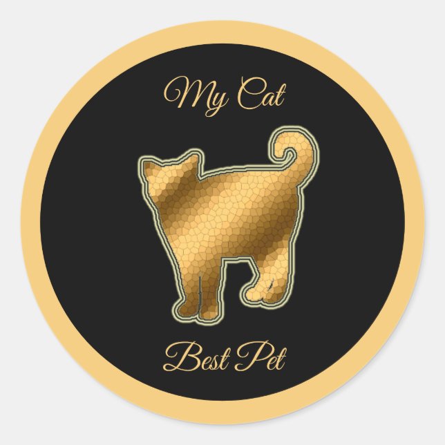 Adesivo Melhor Pet de Cat (Frente)