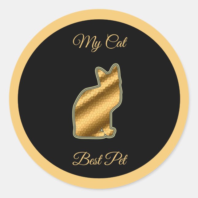 Adesivo Melhor Pet de Cat (Frente)