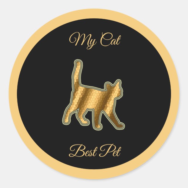 Adesivo Melhor Pet de Cat (Frente)