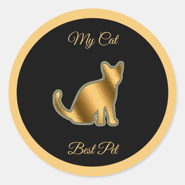 Adesivo Melhor Pet de Cat (Frente)