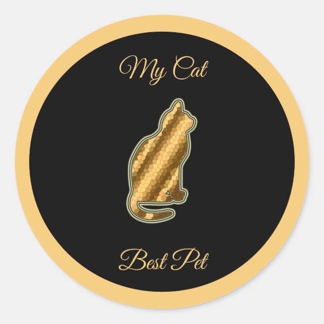 Adesivo Melhor Pet de Cat (Frente)