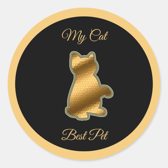 Adesivo Melhor Pet de Cat (Frente)