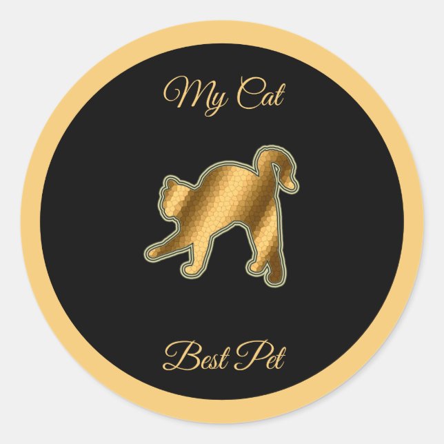 Adesivo Melhor Pet de Cat (Frente)