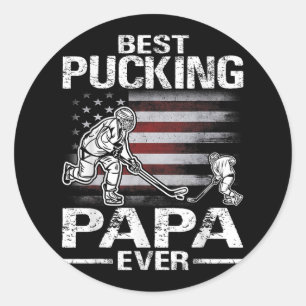 Adesivo Melhor Presente de Dia de os pais de Hockey para P