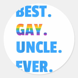 Adesivo Melhor presente do tio Gay Tio Nunca Melhor Gay Ti