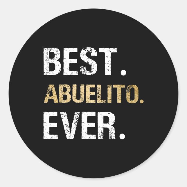 Adesivo Melhor Presente Gráfico De Abuelito Da Neta (Frente)
