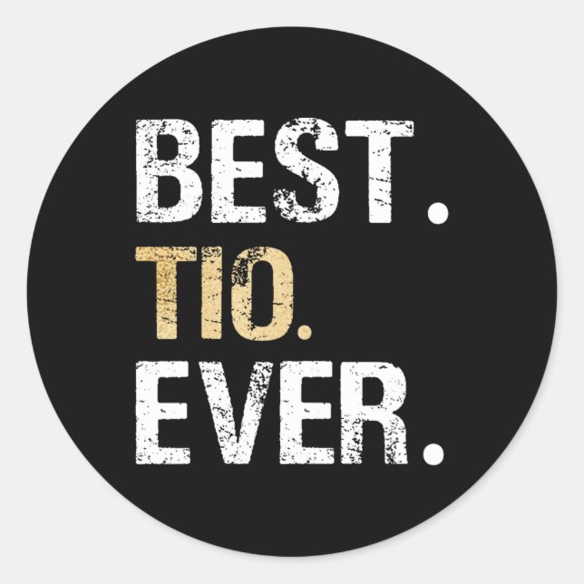 Adesivo Melhor Presente Latino Mexicano Espanhol De Tio Ev (Frente)