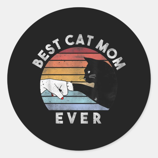 Adesivo Melhor Presente Para O Gato Do Lover | Presentes d (Frente)