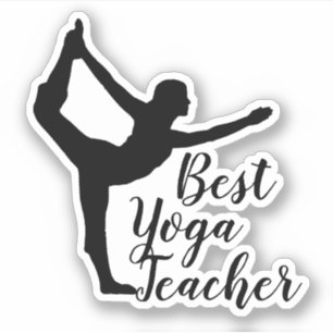 Adesivo Melhor Professor de Yoga Namaste