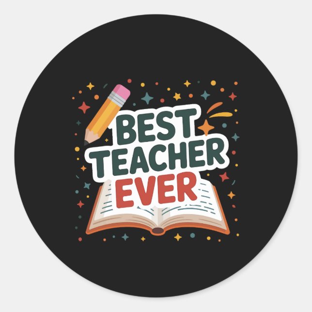 Adesivo Melhor Professora Do Mundo (Frente)