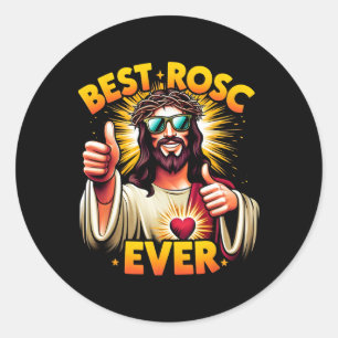 Adesivo Melhor Rosc de Sempre Páscoa Engraçada Cristã Jesu
