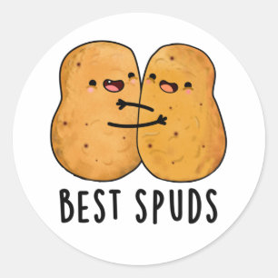 Adesivo Melhor Spuds Engraçados Melhores Amigos Batata Pun
