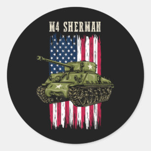 Adesivo Melhor Tanque Ww2 M4 Sherman A Wwii Army Tank Para