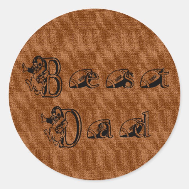 Adesivo Melhor texto de futebol do Pai (Frente)