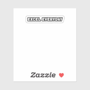 Adesivo Melhoramento contínuo diário do Excel