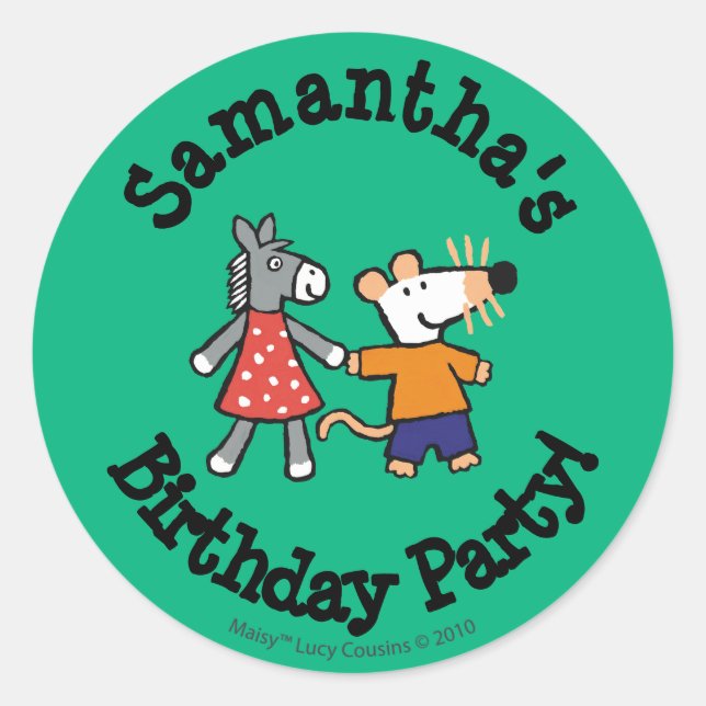 Adesivo Melhores Amigos Maisy e Dotty Segurando Mãos (Frente)