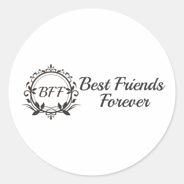 Adesivo Melhores amigos para sempre (Frente)