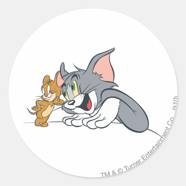 Adesivo Melhores Buds do Tom e do Jerry (Frente)