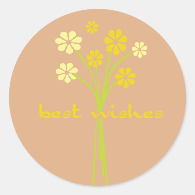 Adesivo Melhores desejos (Frente)