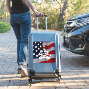 Adesivo Melhores Desejos Feliz Natal Estados Unidos Arte d