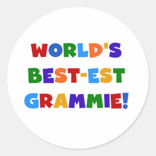 Adesivo Melhores Dons de Grammie do Mundo de Cores Brilhan