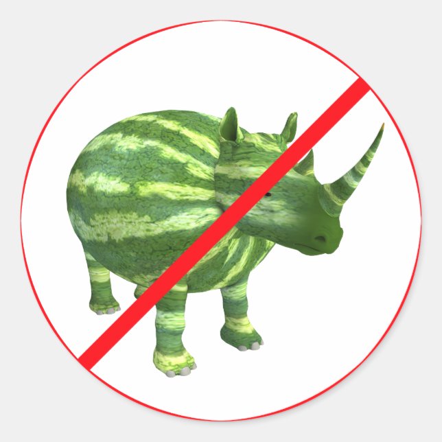 Adesivo Melon Rhinos Proibido! (Frente)