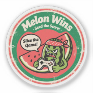 Adesivo Melon Vence! Semeie a Pontuação Gamer